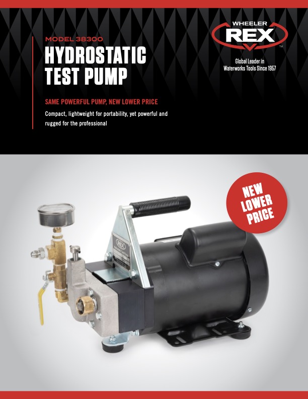 Hydrostatic Test Pump - 38300